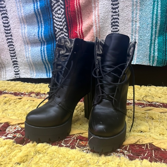 Badass platform combat boots - Picture 1 of 6